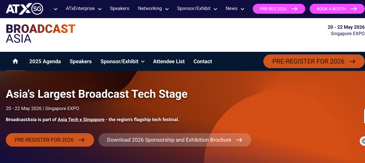 Broadcast Asia - Media Production & Broadcasting 2026