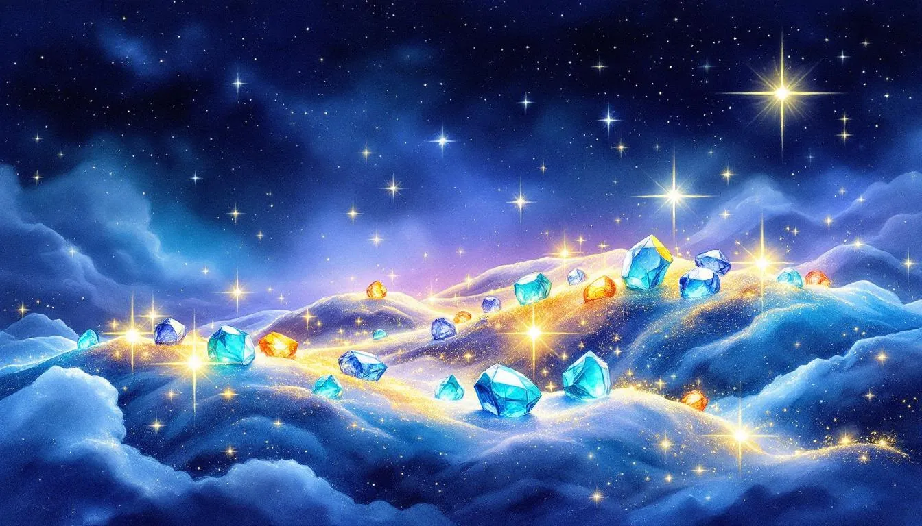 A map highlighting the mining locations of December birthstones.