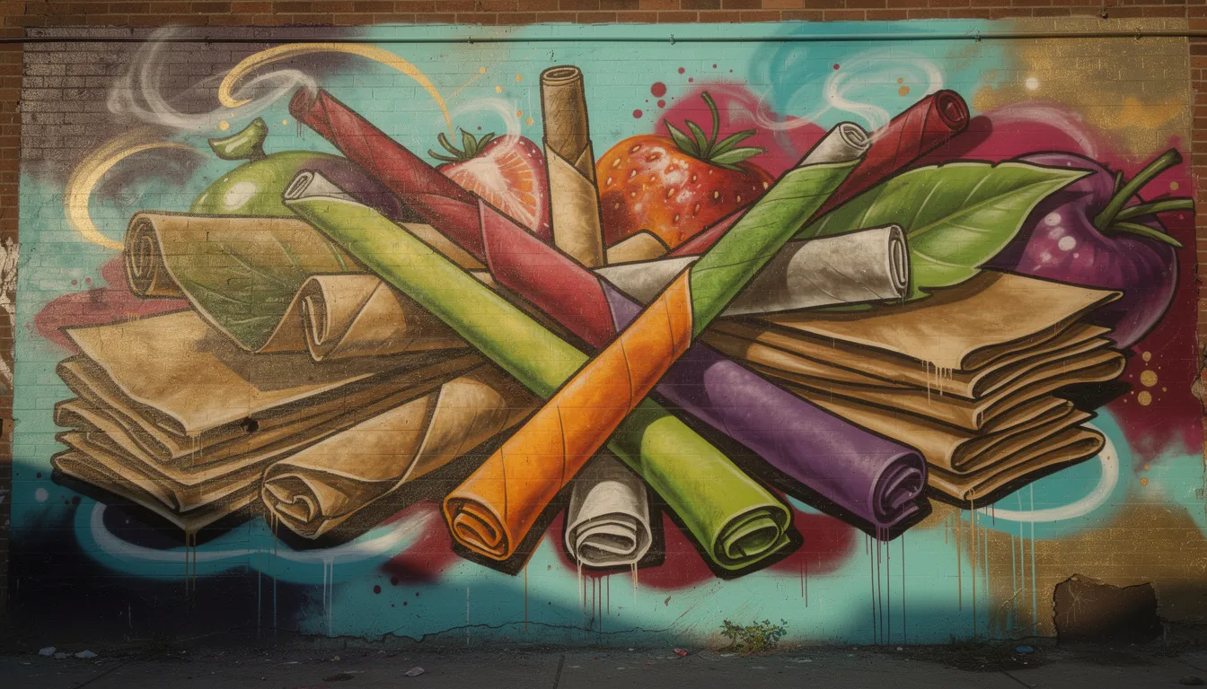 Kreative Blunt-Varianten, einschließlich aromatisierter Wraps.