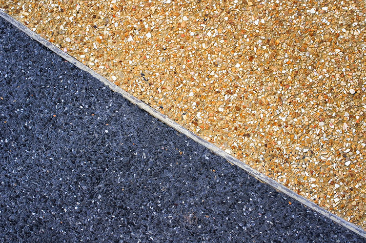 Design possibilities with exposed aggregate finishes for pathways and al frescos