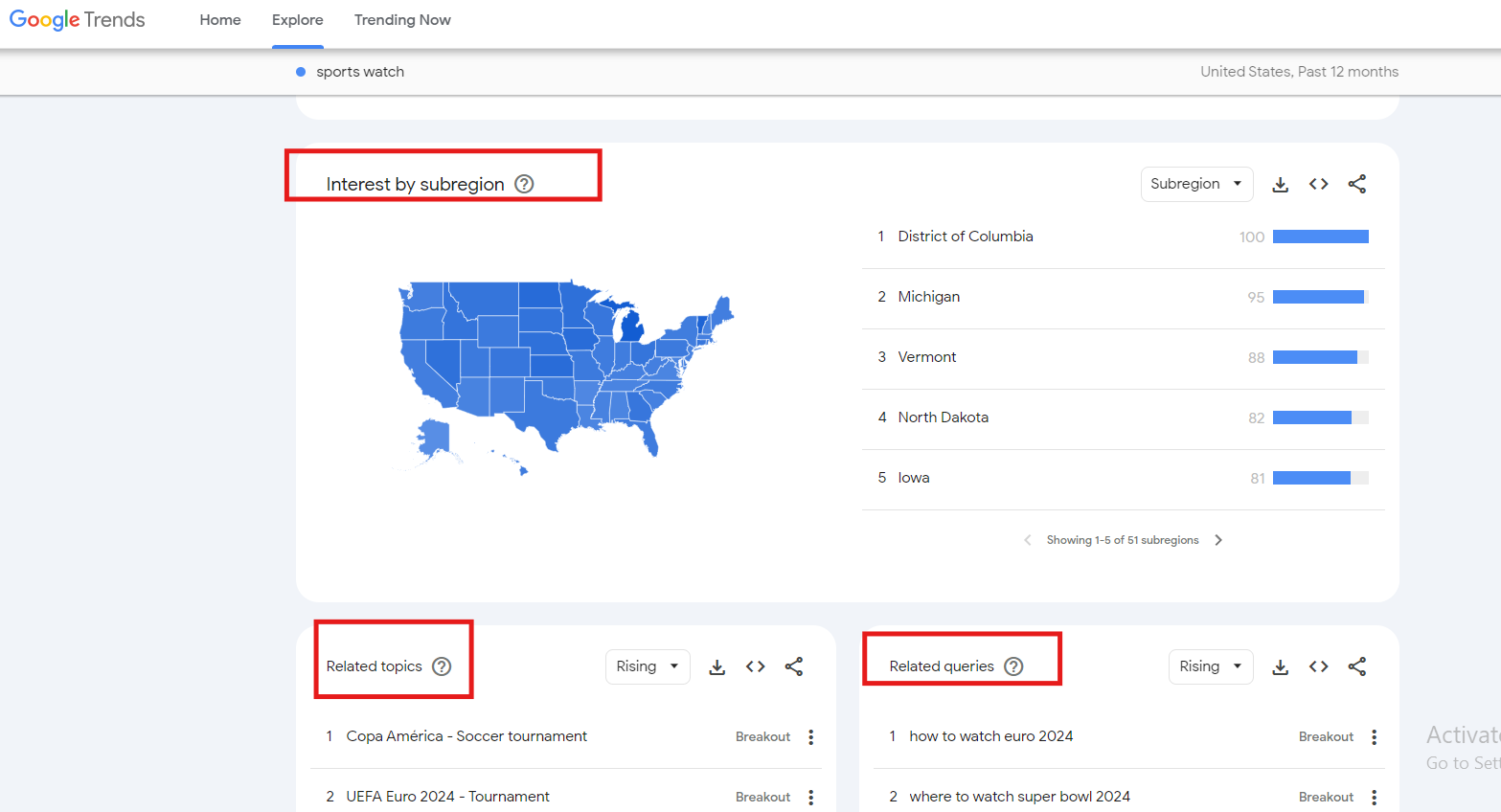 google trends interest by region