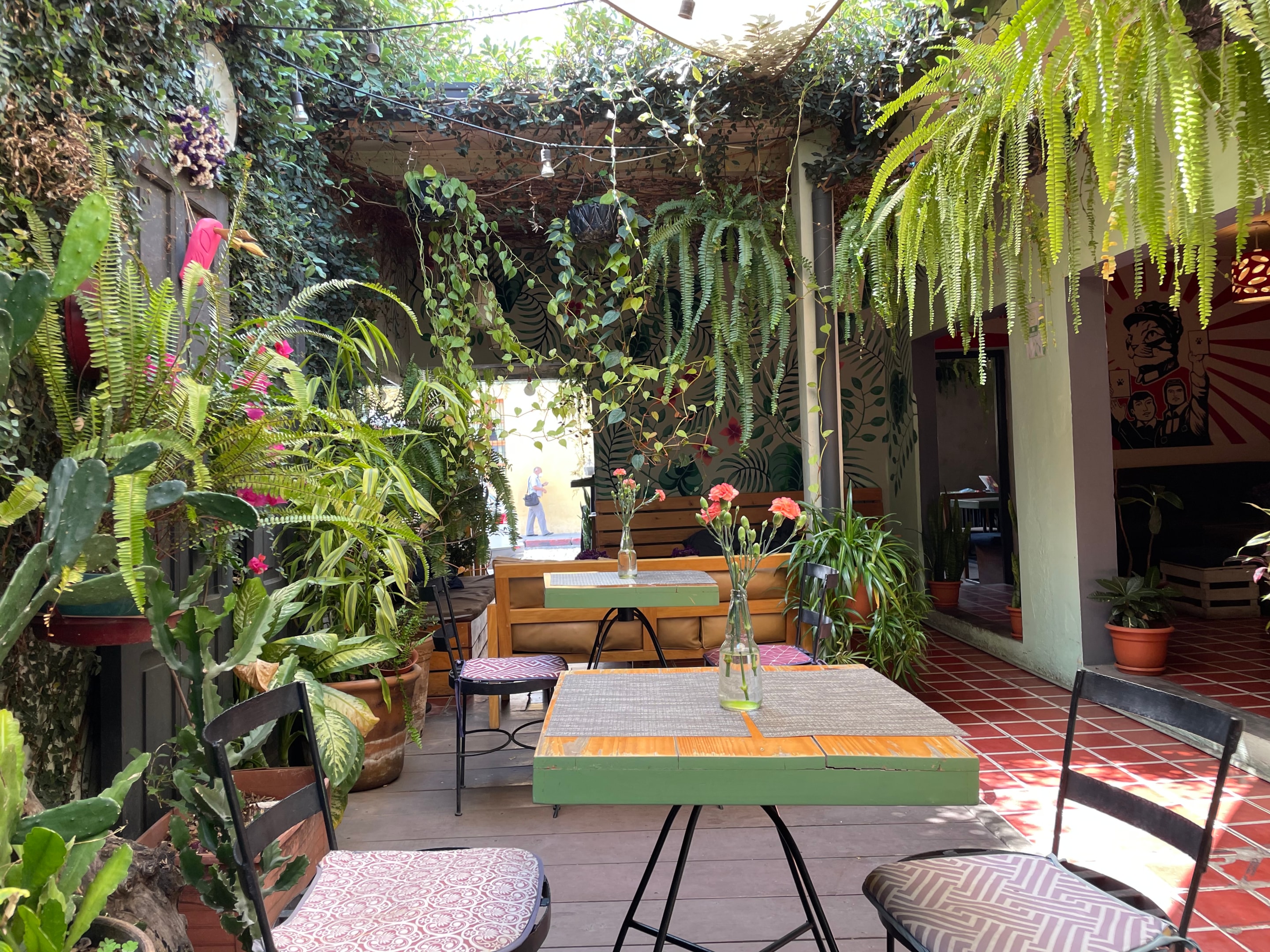 A cafe in Antigua, Guatemala
