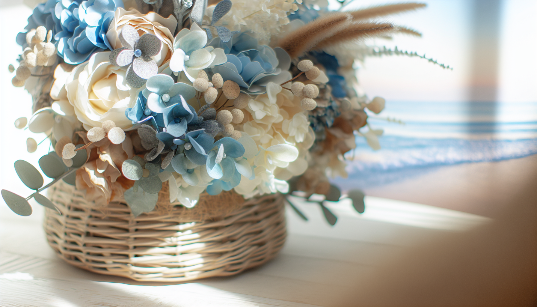 Beach-inspired floral bouquet