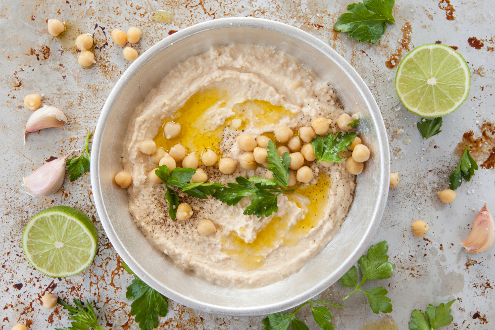 turkish food hummus