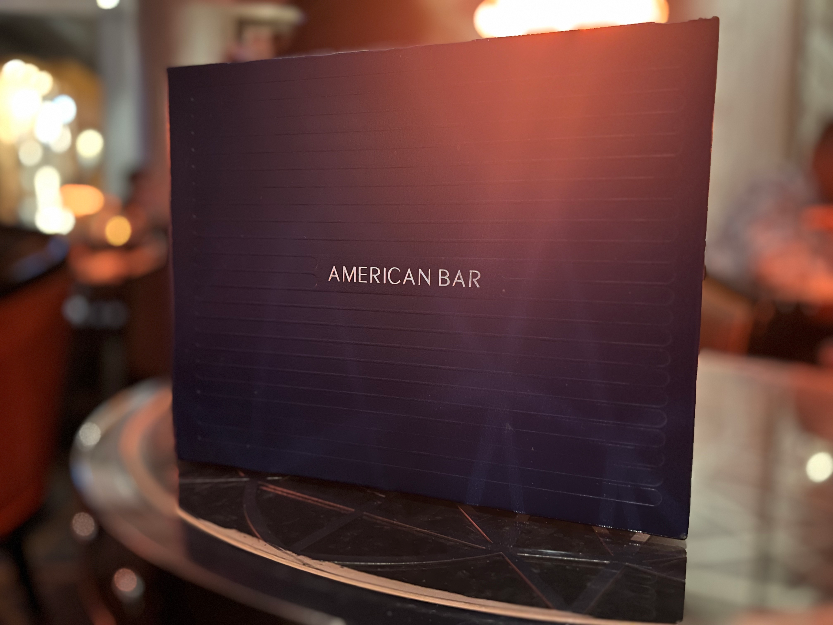 American bar menu