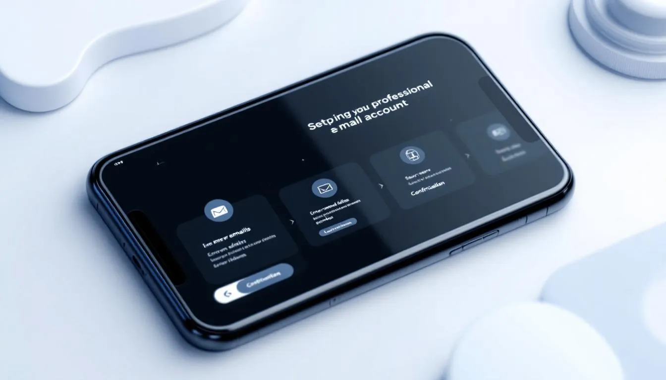 Configurer une adresse mail professionnelle sur iPhone avec des étapes claires.