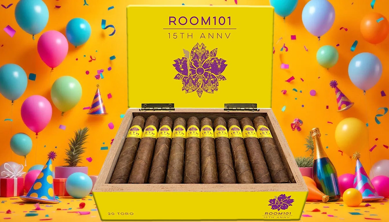 Introducing the new limited edition cigar named Room101 15th Anniversary.