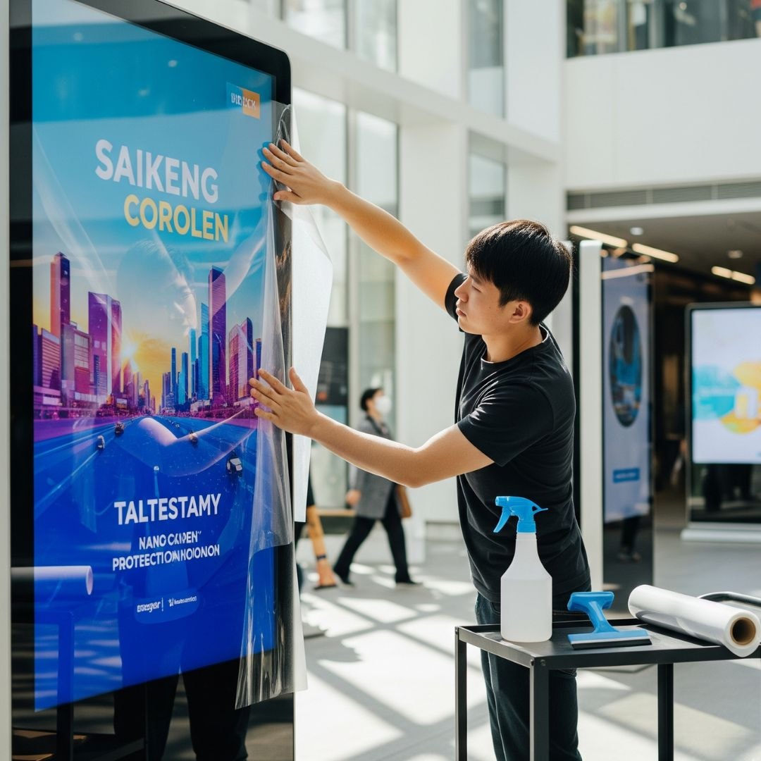 Signage Repair: How to Fix and Maintain Your Digital Displays 5 clean and protect the screen from future wear
