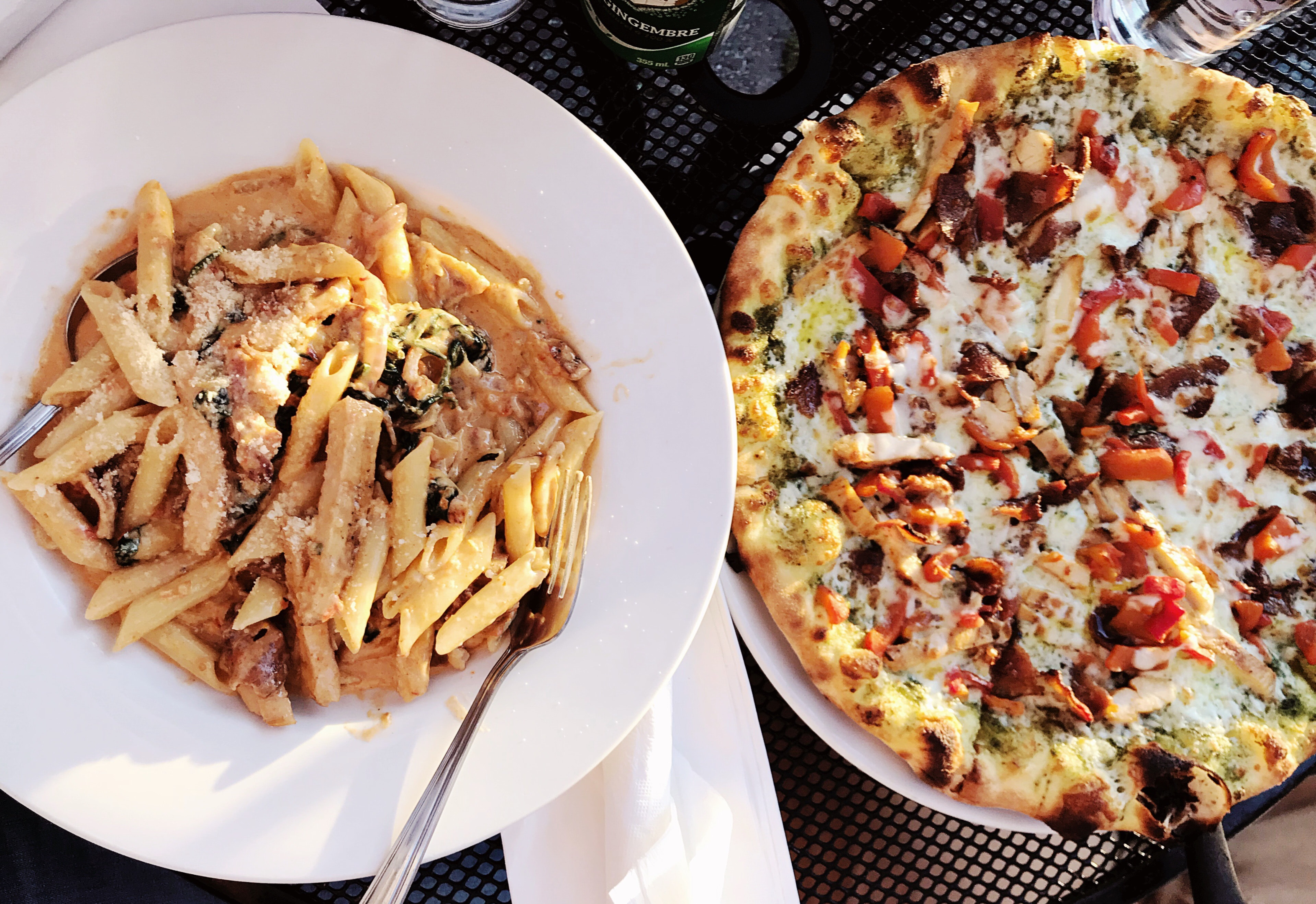 Pasta and pizza