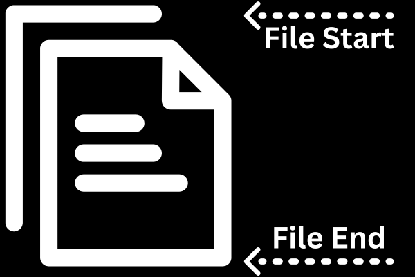 illustration of file pointers
