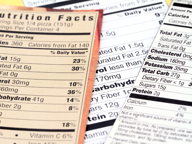 food labels