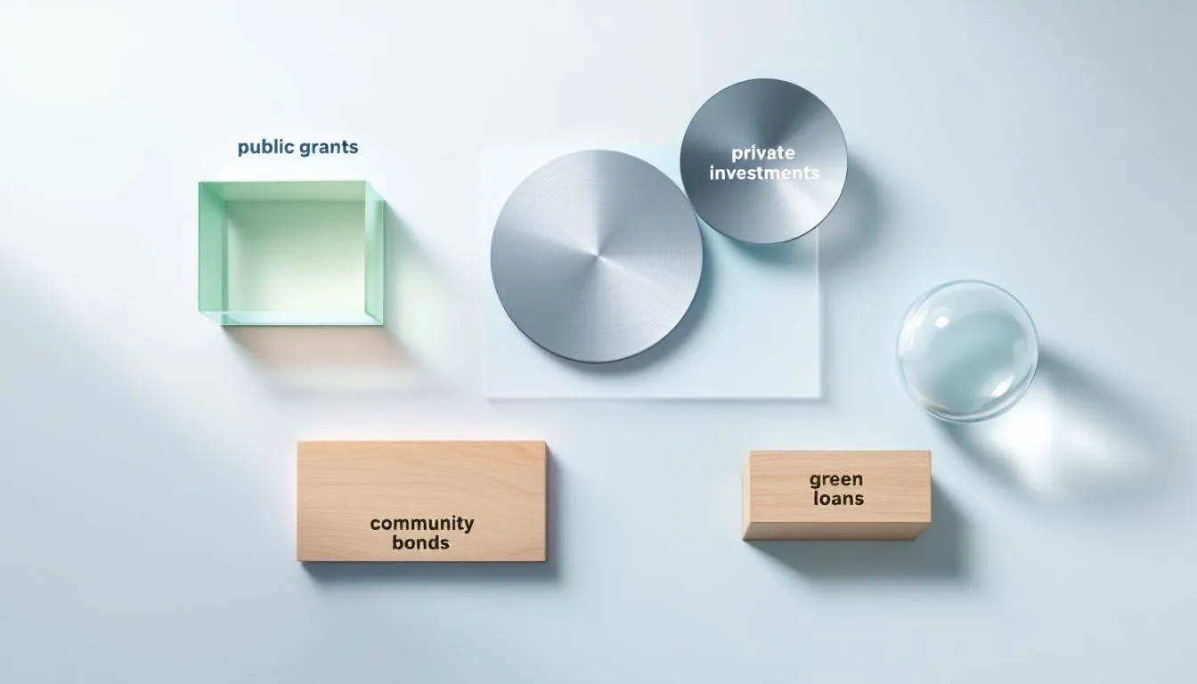 An illustration of financing options for conversion projects, emphasizing various funding sources.
