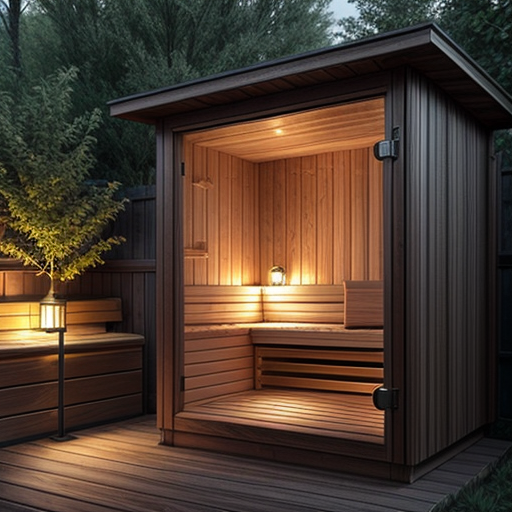 Image of an outdoor sauna from Airpuria.