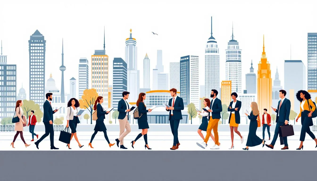 Des étudiants diplômés explorant des options de travail au Canada.