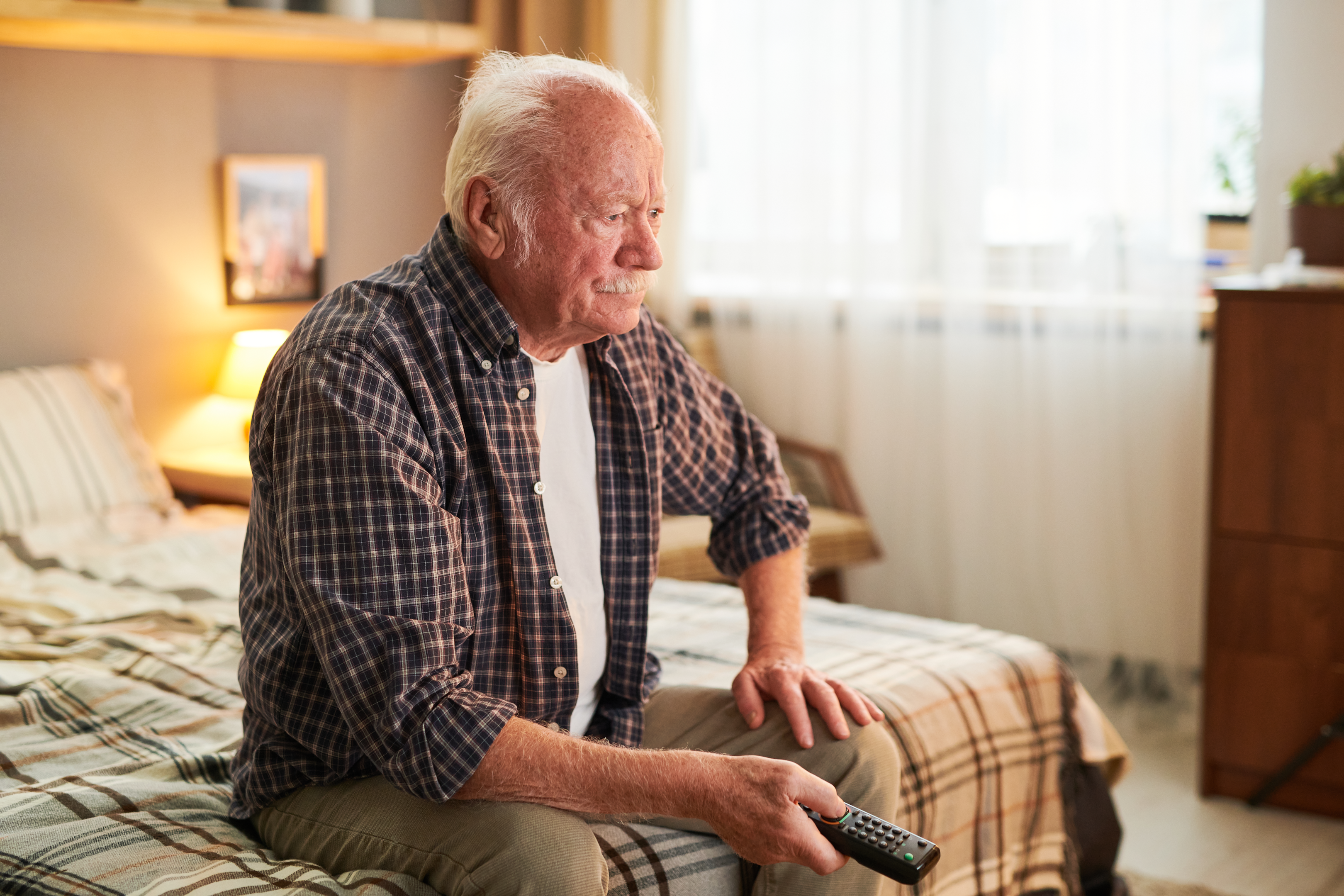 Image of a senior person in a reclining chair