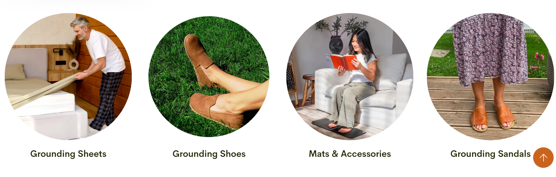Examples of large Earthing Harmony earthing product categories.
