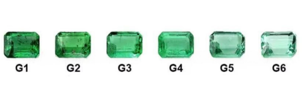 Smaragdo spalvos atspalviai 