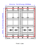 Abbildung 1.2.4:Frontansicht DC Container 20 Fuß