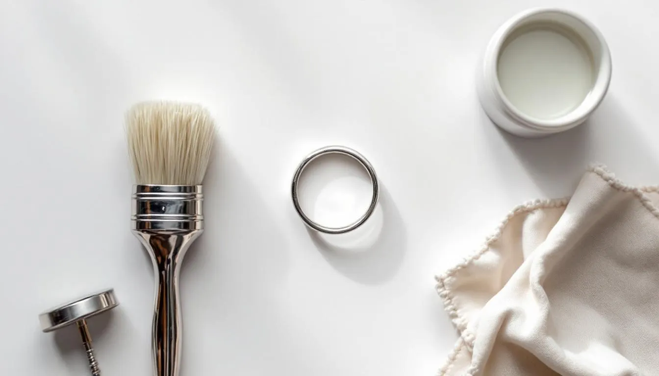 The image depicts a collection of beautifully crafted sterling silver rings, including chunky silver rings and stacking rings, arranged elegantly on a soft fabric background. The rings showcase a variety of styles, featuring gemstones like sapphires and rubies, highlighting the beauty of women's silver rings and their versatility in everyday wear.