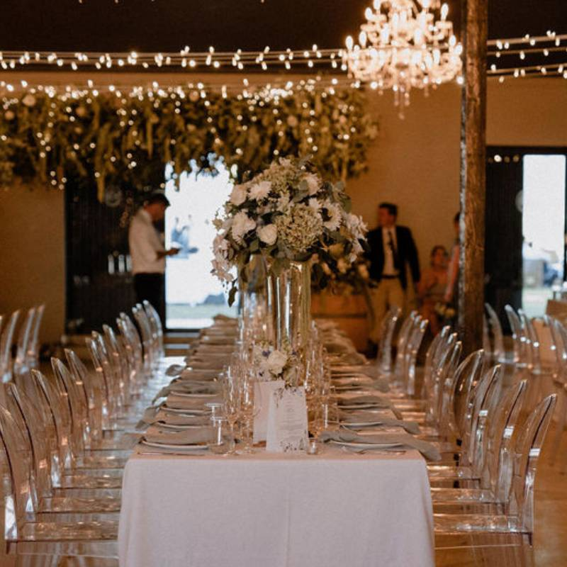 filled with lights, garlands, hydrangea, vase, peonies, plants, classic event