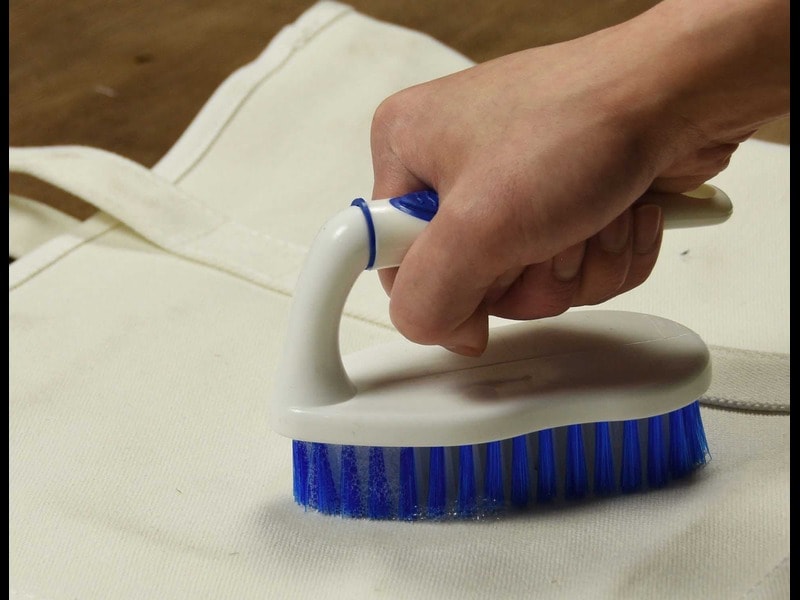 Cleaning stains from tote bag