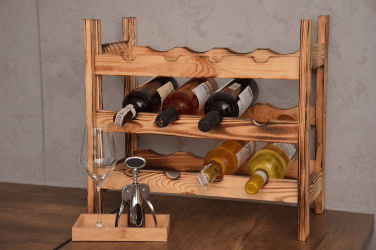 stojak na wino do prawidłowego przechowywania