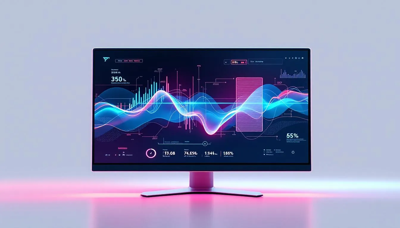 Un moniteur affichant des graphismes de jeu haute performance, illustrant l'optimisation des performances matérielles.