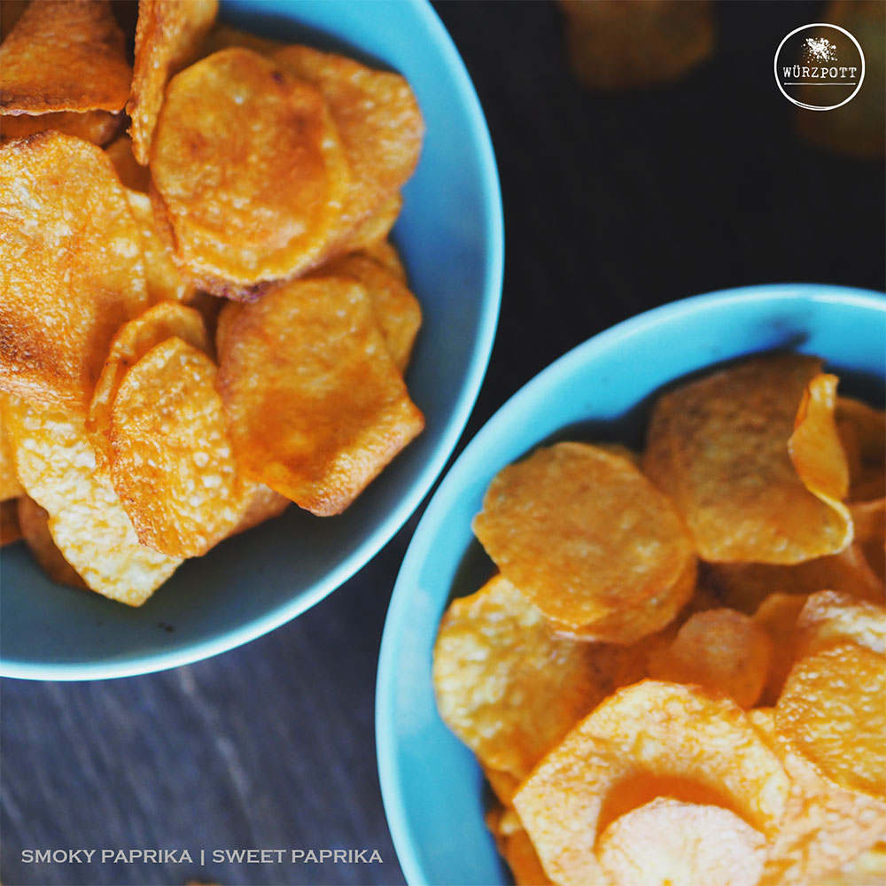 Potato Chips seasoned with Wurzpott Smoky and Sweet Paprika