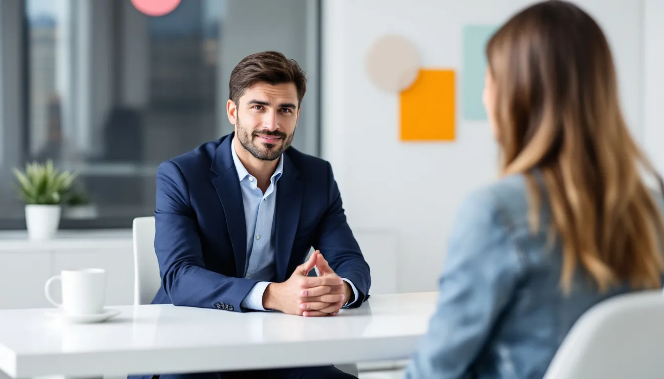 A Commerce City workers compensation lawyer advising a client about their case.