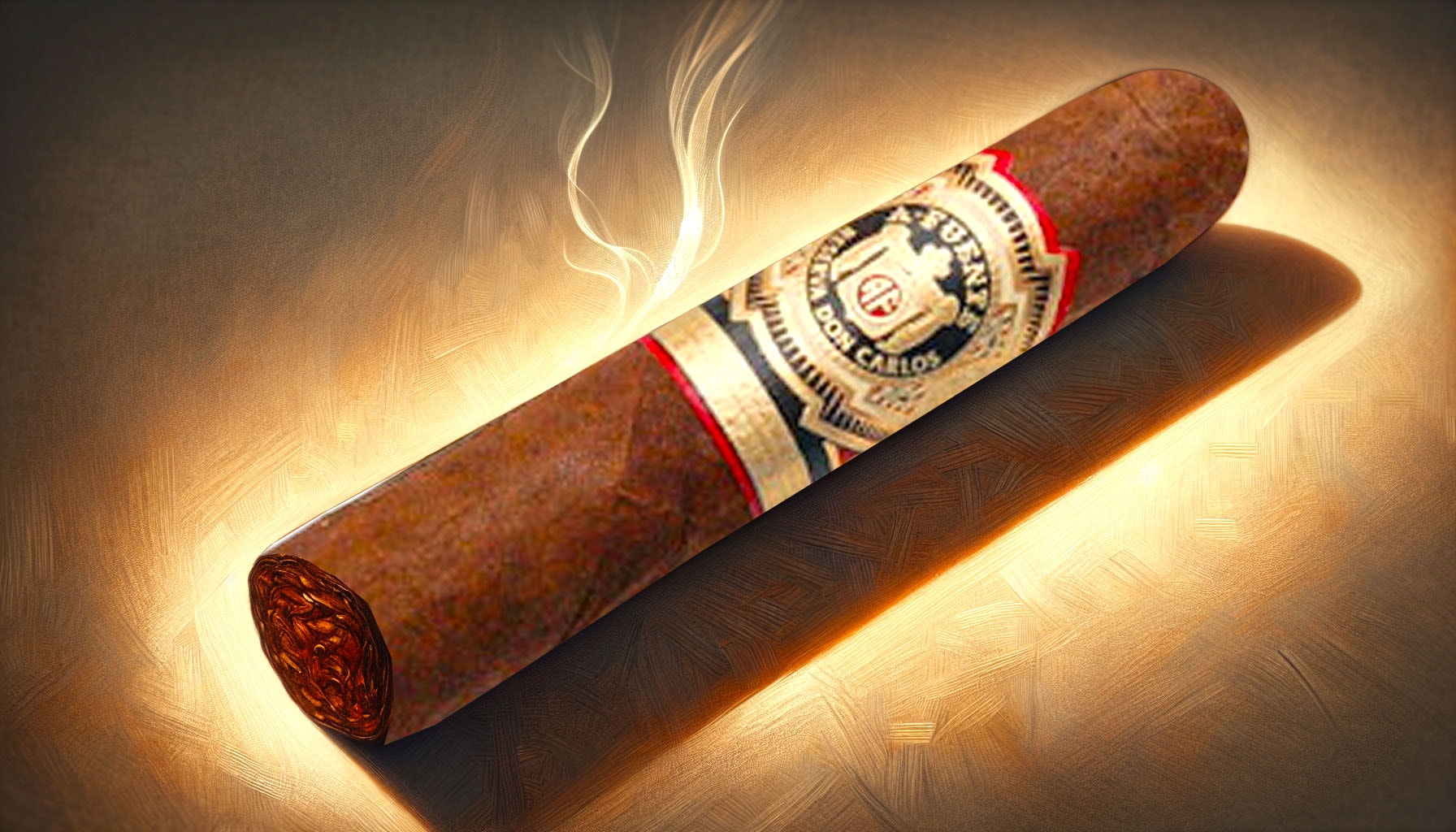 An illustration of the Arturo Fuente Don Carlos Double Robusto cigar, showcasing its elegant design.