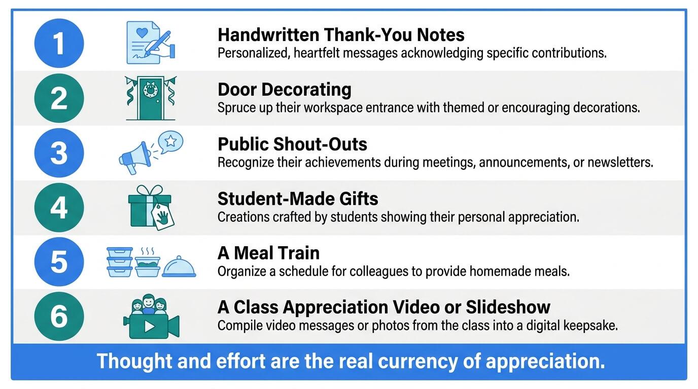 Low-Cost and No-Cost Ways to Show Appreciation 