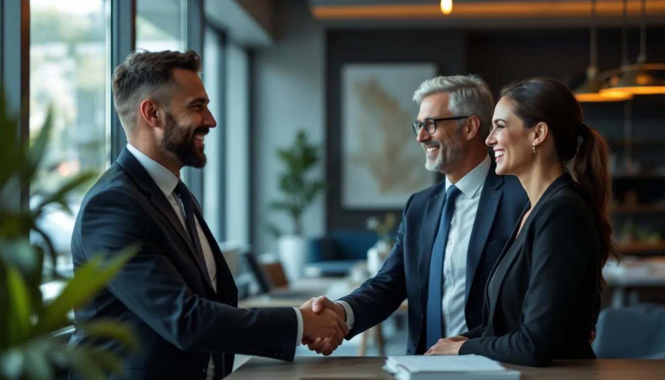 Happy clients sharing their positive experiences with a probate attorney.