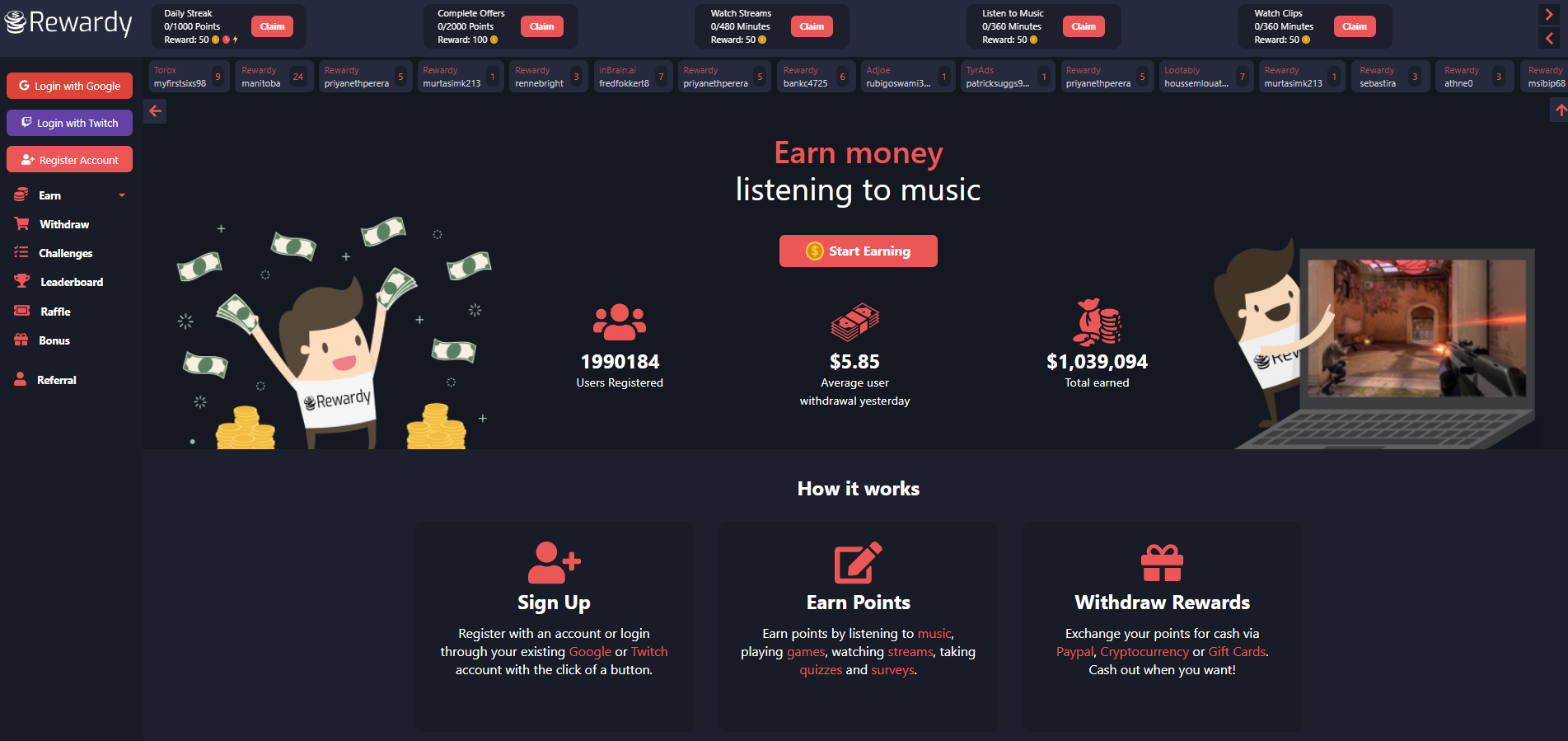 Rewardy App