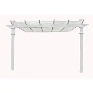 White vinyl pergola kit