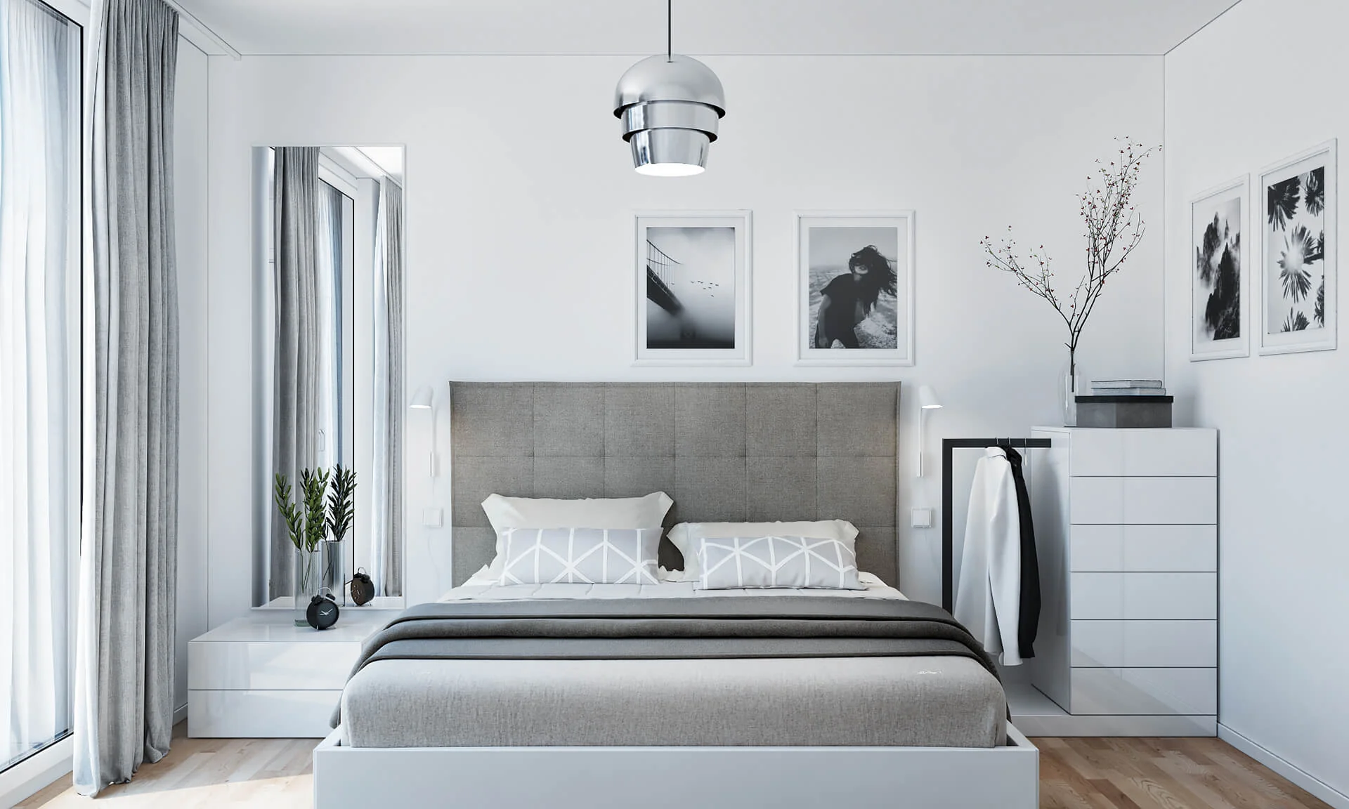Integrate Luxurious Textures in Your Grey Bedroom