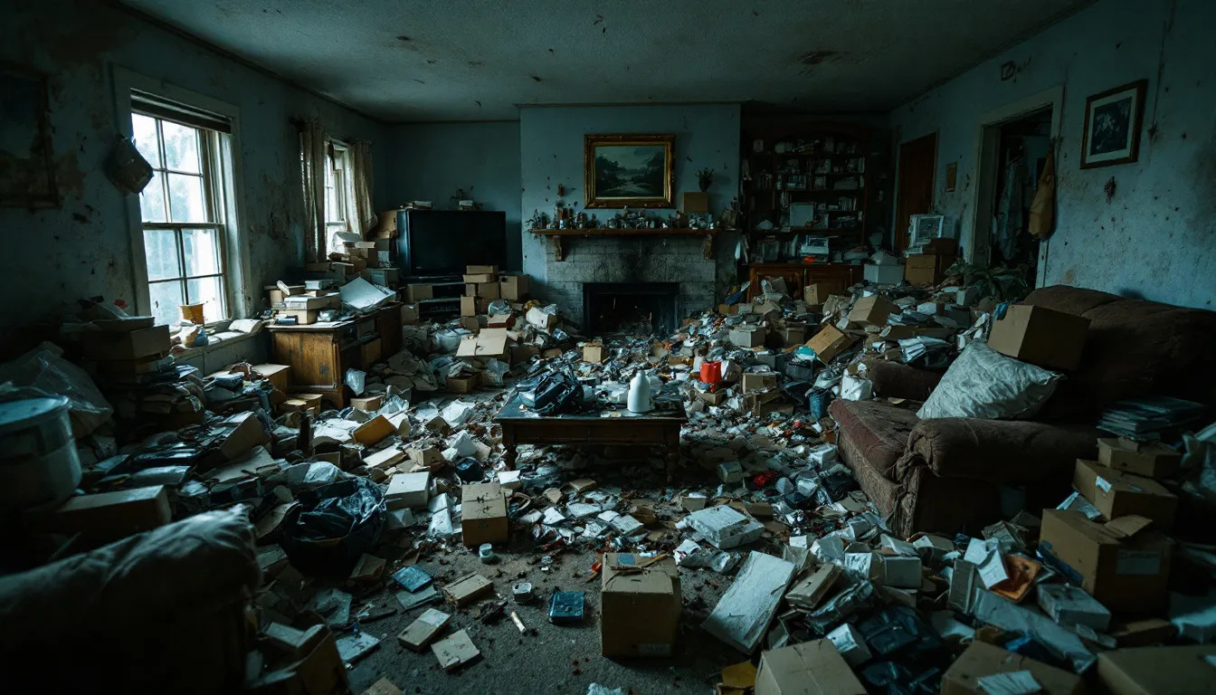 Signs of poor housekeeping including pest infestations and trash accumulation.