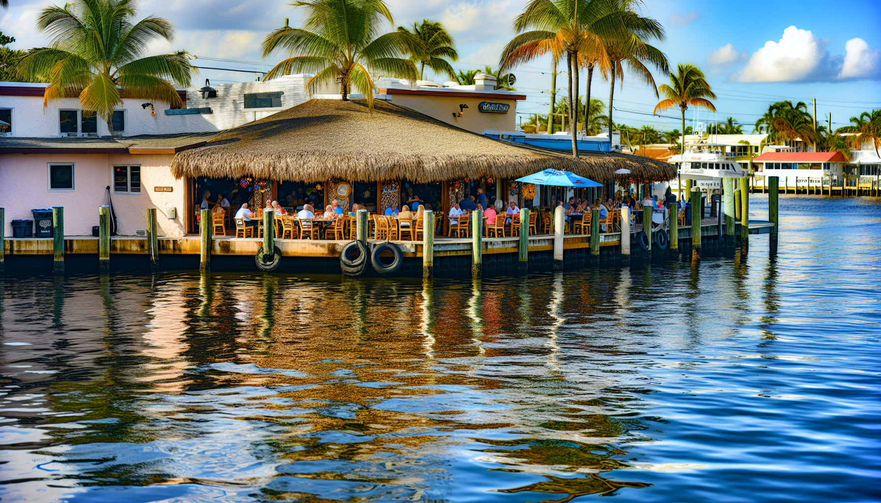 Scenic waterfront dining at Coconuts in Fort Lauderdale