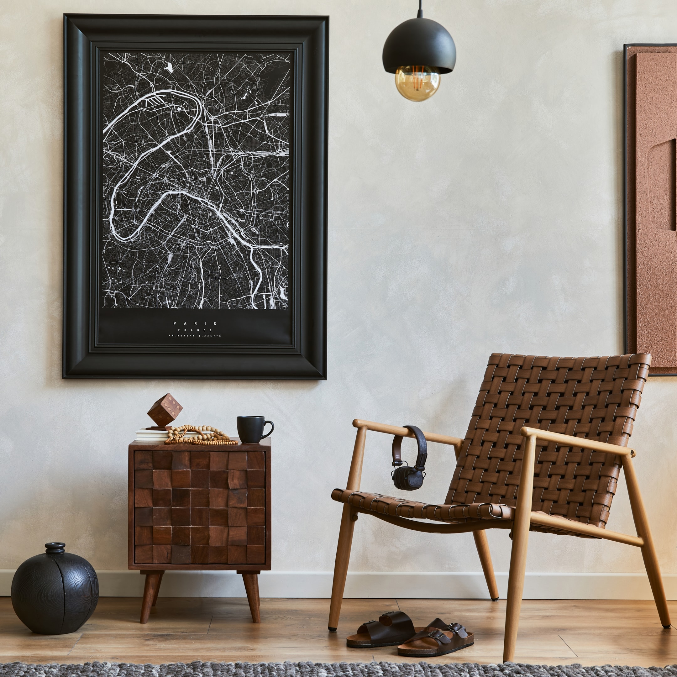 Eläväinen ja hillitty efektimaalaus saadaan aikaan kahdella toisiaan lähellä olevalla maalin sävyllä.