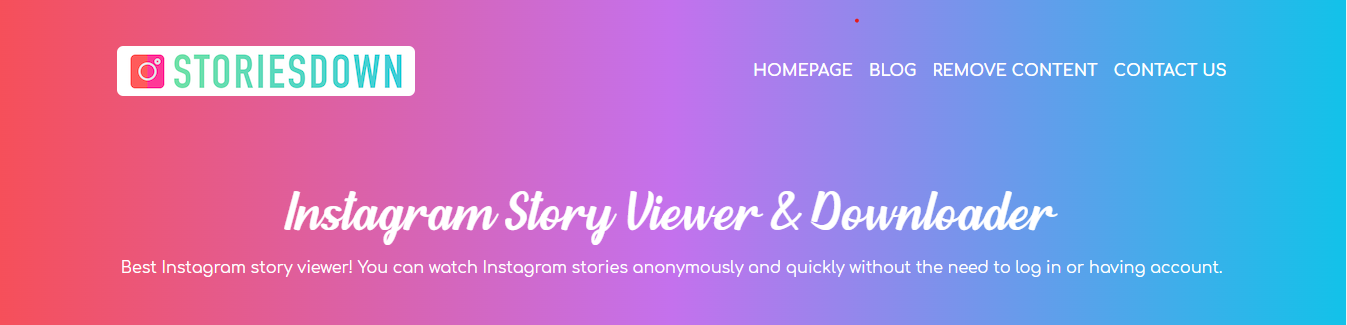 StoriesDown Instagram Stories viewer