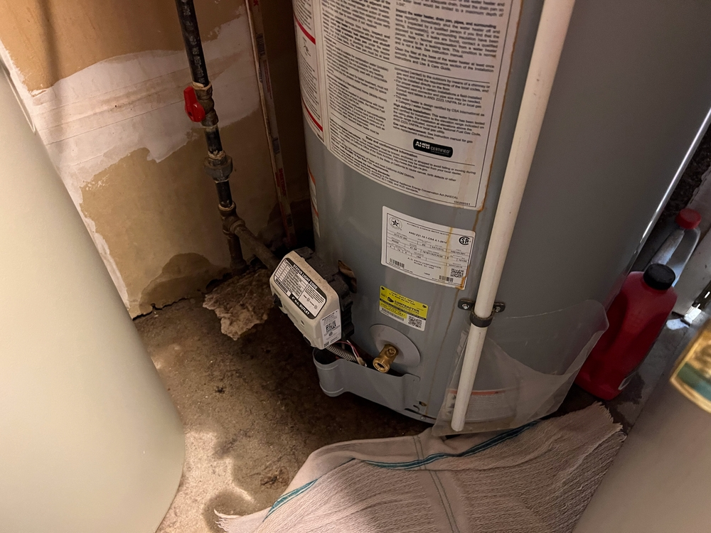 Water leaking from a water heater