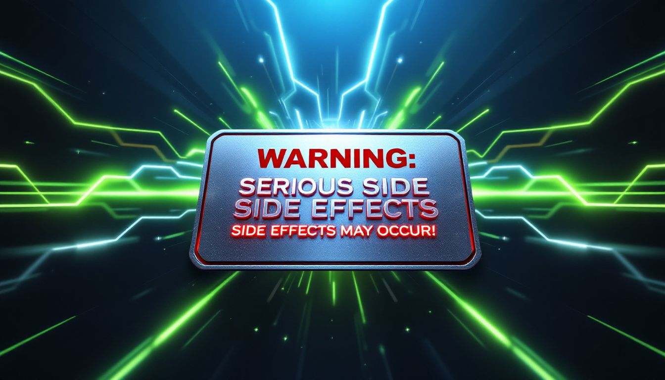 Are Testosterone OTC Products Worth It? Evaluating Their Effectiveness 4 A warning label on a testosterone supplement bottle, highlighting risks and side effects.