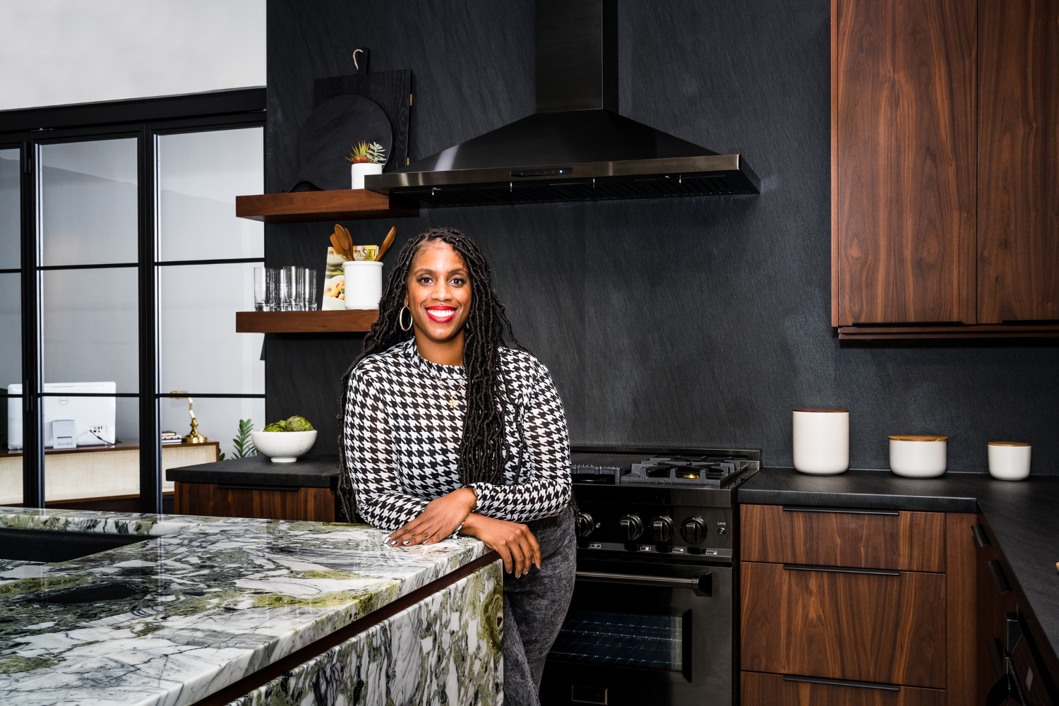 Rhonnika Clifton in a kitchen she designed