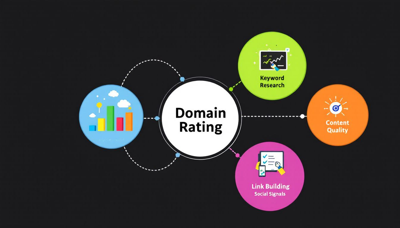 Eine Übersicht über verschiedene Strategien zur Verbesserung des Domain Ratings.