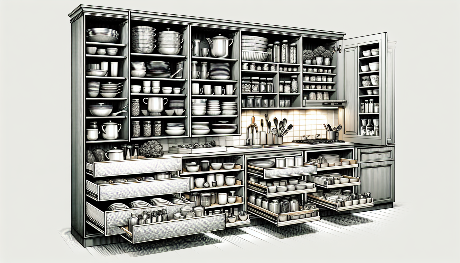Maximizing kitchen storage