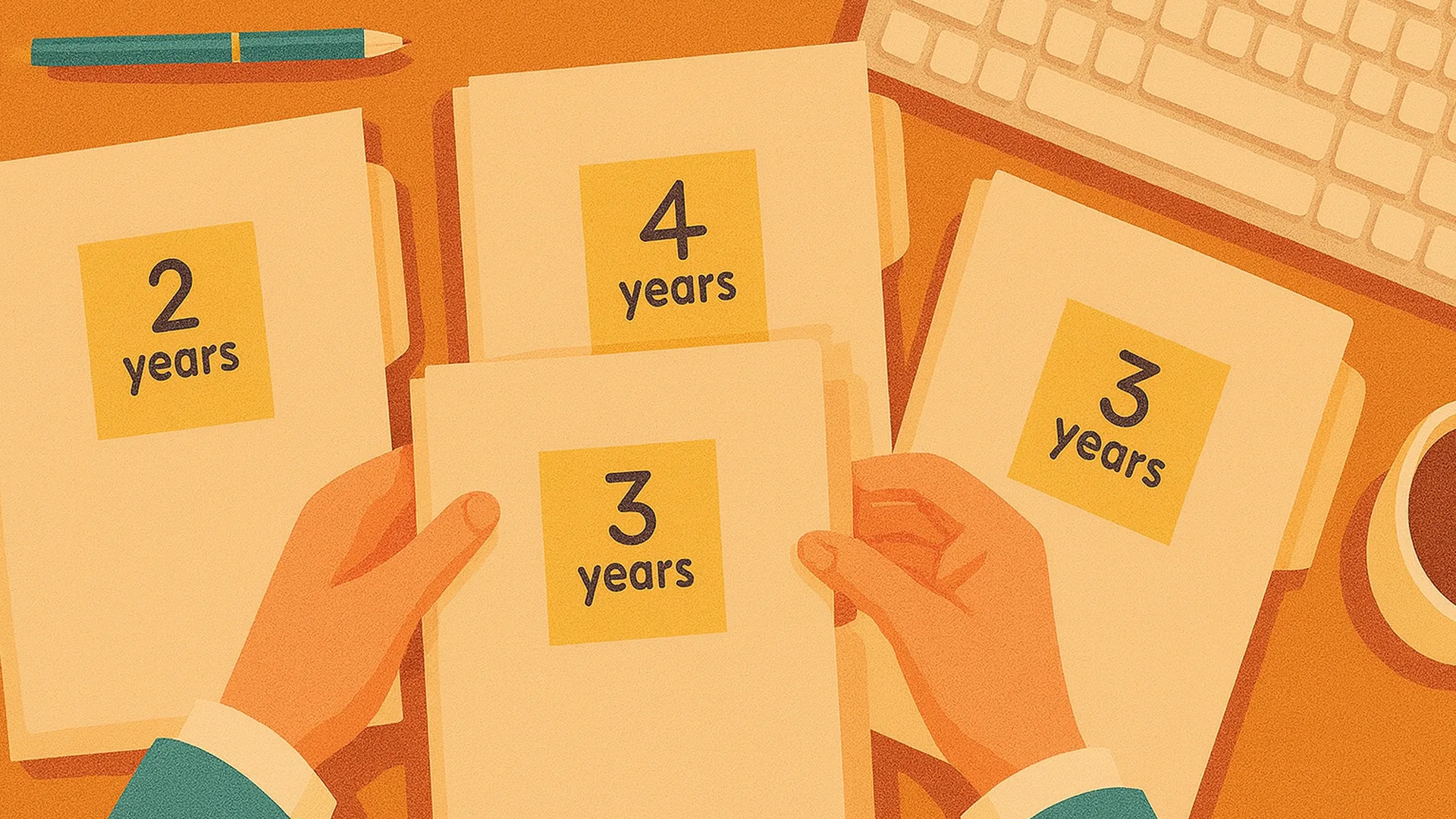 Lawyer reviewing case files labelled with different California statute of limitations deadlines