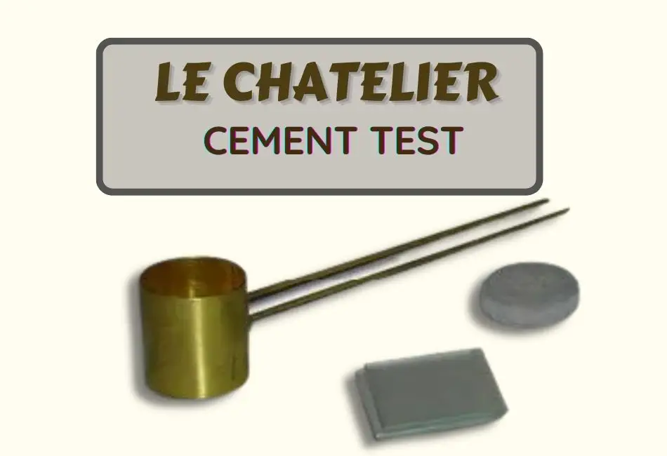Le Chatelier's apparatus for soundness testing of cement
