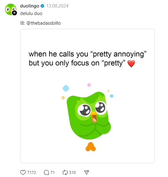 Duolingo nawiązuje do popularnych memów