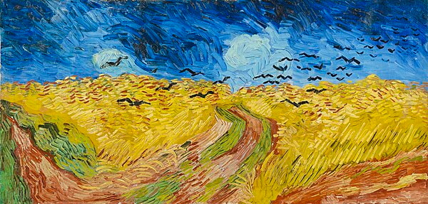 Wheatfield with Crows