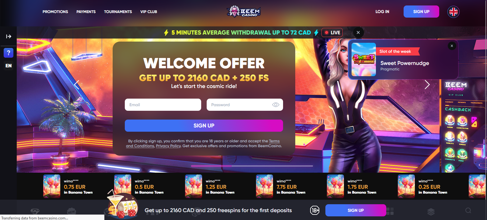 Beem Casino review for Kuwait