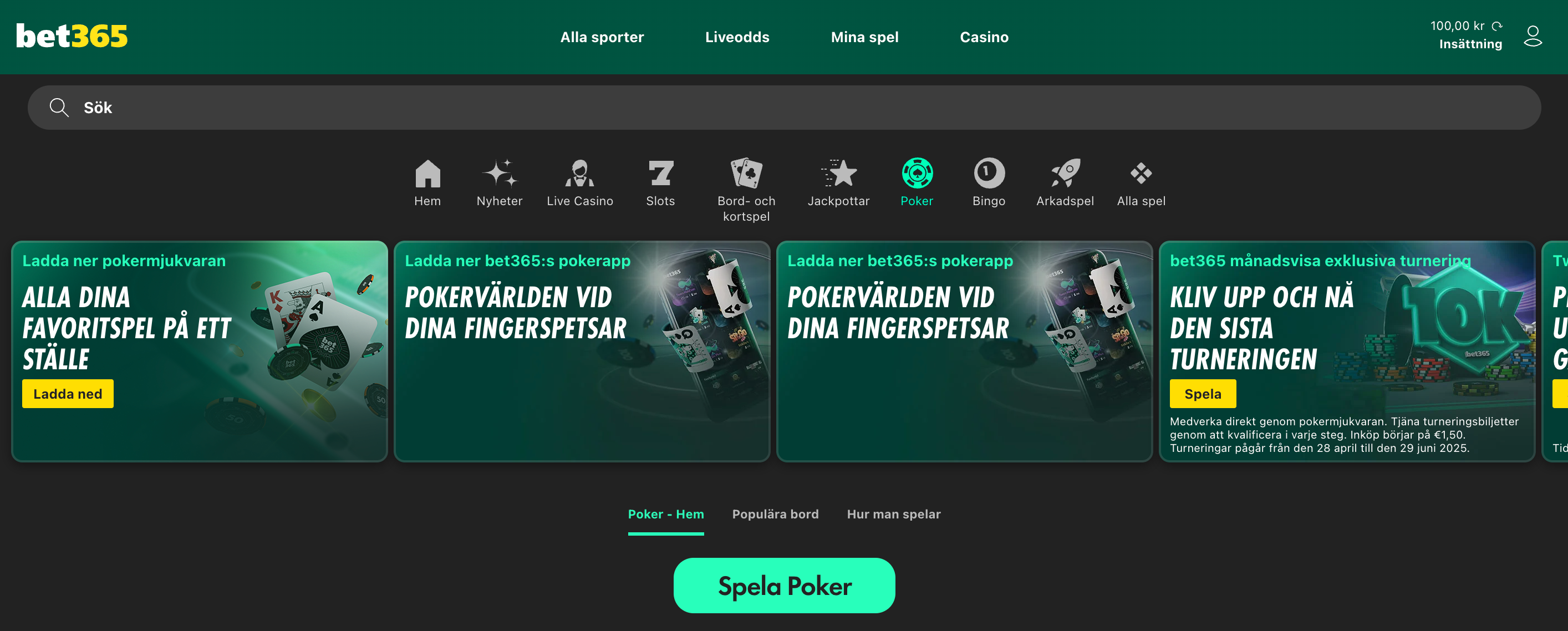 Bet365 poker